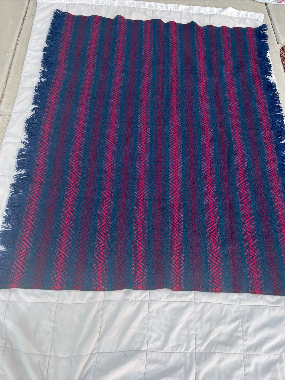Vintage Pendleton Wool Throw Stadium Blanket 48x65